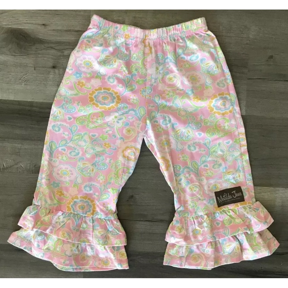 Matilda Jane NWT Paisley Pastel Ruffle Pant